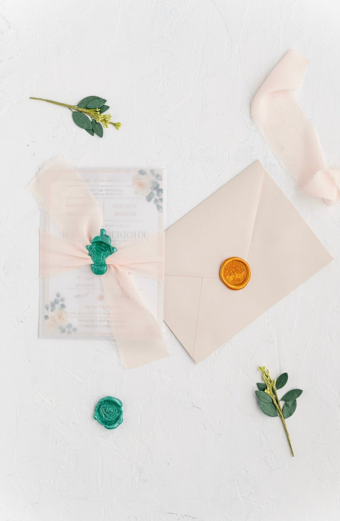 Soft Blush Romance Wedding Invitation Suite | A Timeless Love Story | بطاقة دعوة