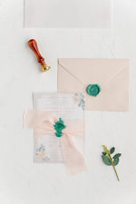 Load image into Gallery viewer, Soft Blush Romance Wedding Invitation Suite | A Timeless Love Story | بطاقة دعوة

